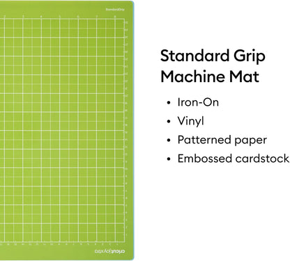 Mat Variety Pack (4 Count, 8.5in x 12in) | For Joy Xtra Machine - Includes 2 StandardGrip & 2 LightGrip