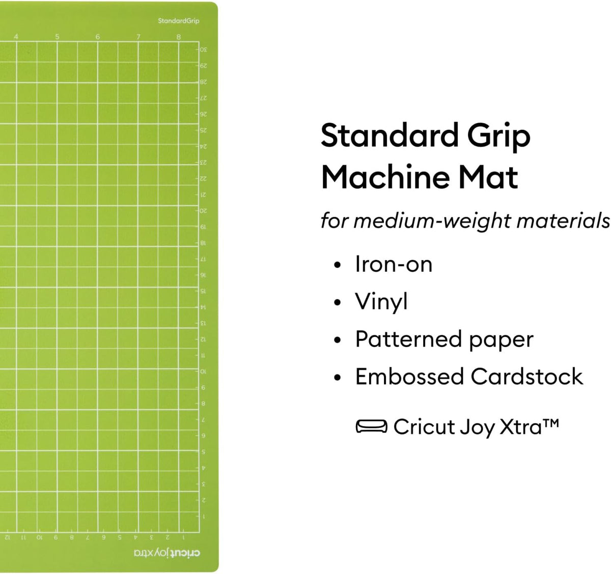 Mat Variety Pack (4 Count, 8.5in x 12in) | For Joy Xtra Machine - Includes 2 StandardGrip & 2 LightGrip