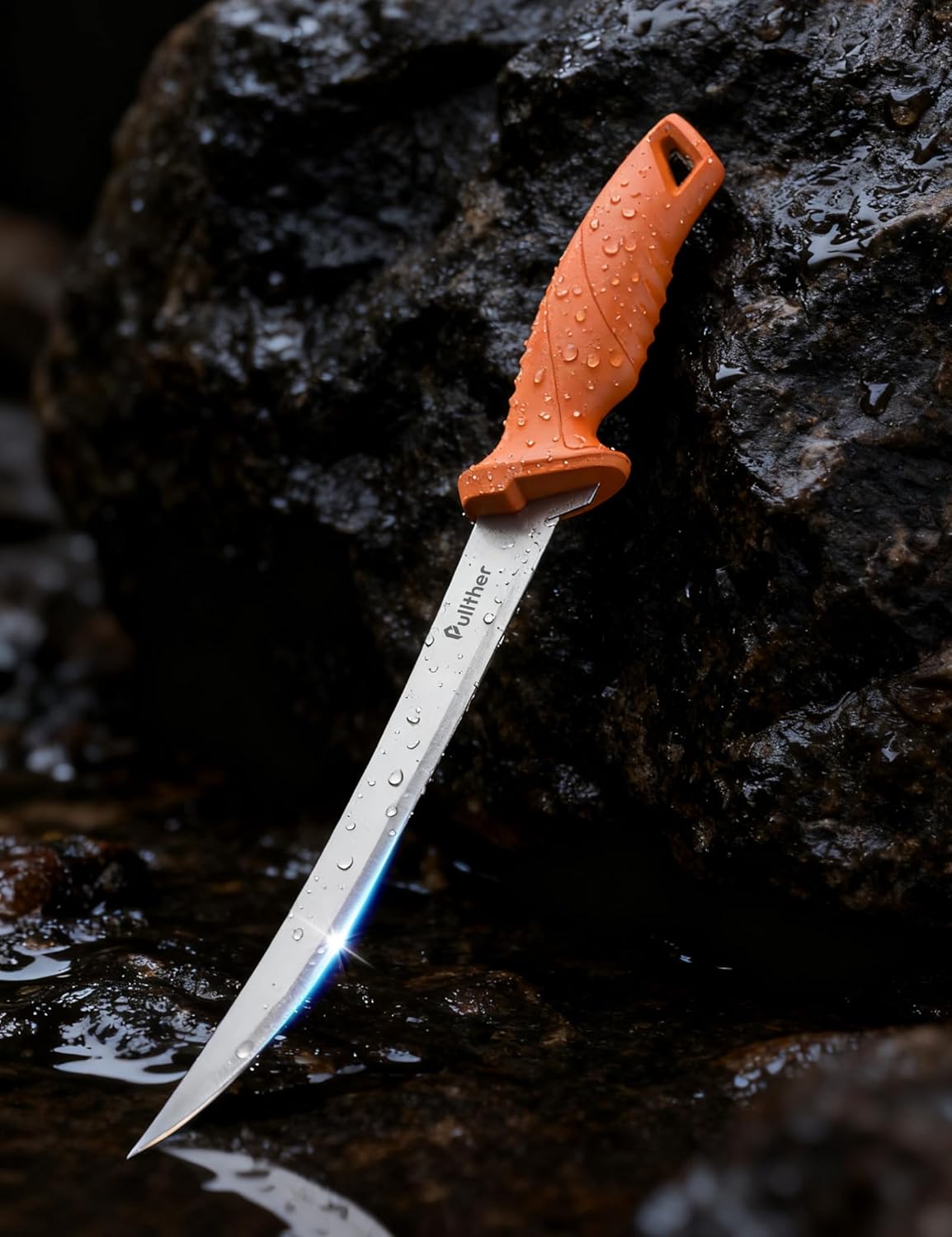 9 Inch Fillet Knife for fish,Stainless Steel Filet Knives with Non-Slip Handle,Fishing Gear with Protective Sheath