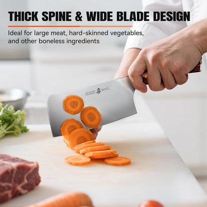 Cheese Knife, Tomato Knife 5.5" Serrated Blade, High Carbon German Steel, Mutil-Use Non Stick Design, Pakkawood Handle - Fiery Phoenix Series
