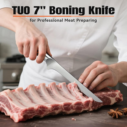 Cheese Knife, Tomato Knife 5.5" Serrated Blade, High Carbon German Steel, Mutil-Use Non Stick Design, Pakkawood Handle - Fiery Phoenix Series