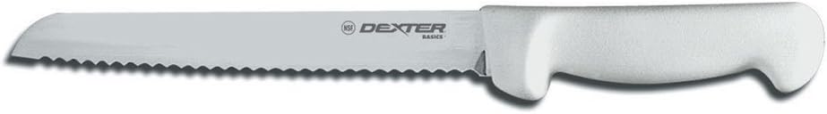 P94803 Russell International 8 in Scalloped Bread Knife, Polypropylene Handle