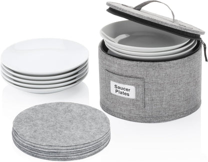 Flatware Storage Case with 5 Adjustable Compartments - Tableware Utensil Chest with Carrying Handles - Protects and Organizes Cutlery and Silverware - Hard Shell and Stackable