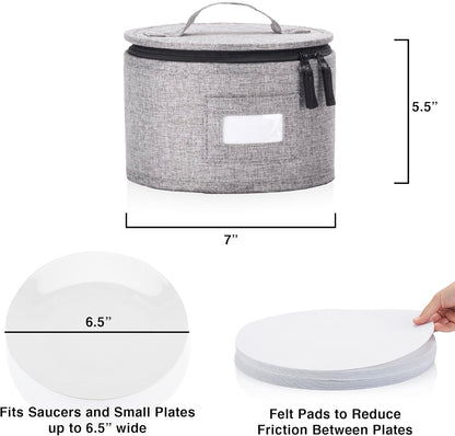 Flatware Storage Case with 5 Adjustable Compartments - Tableware Utensil Chest with Carrying Handles - Protects and Organizes Cutlery and Silverware - Hard Shell and Stackable