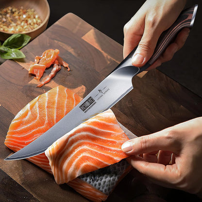 Boning Knife 6 Inch, Ultra Sharp Japanese Fillet Knife for Fish | Professional High Carbon Stainless Steel Sharp Kitchen Filleting Knives for Meat Cutting, Ergonomic Handle, Gift for Chefs
