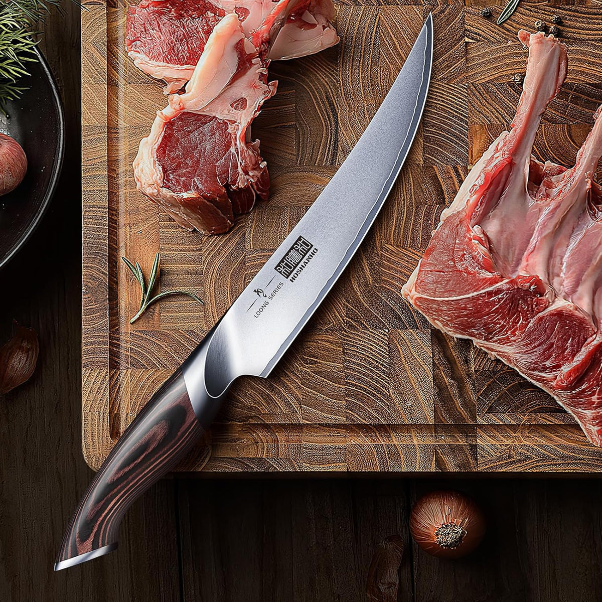 Boning Knife 6 Inch, Ultra Sharp Japanese Fillet Knife for Fish | Professional High Carbon Stainless Steel Sharp Kitchen Filleting Knives for Meat Cutting, Ergonomic Handle, Gift for Chefs