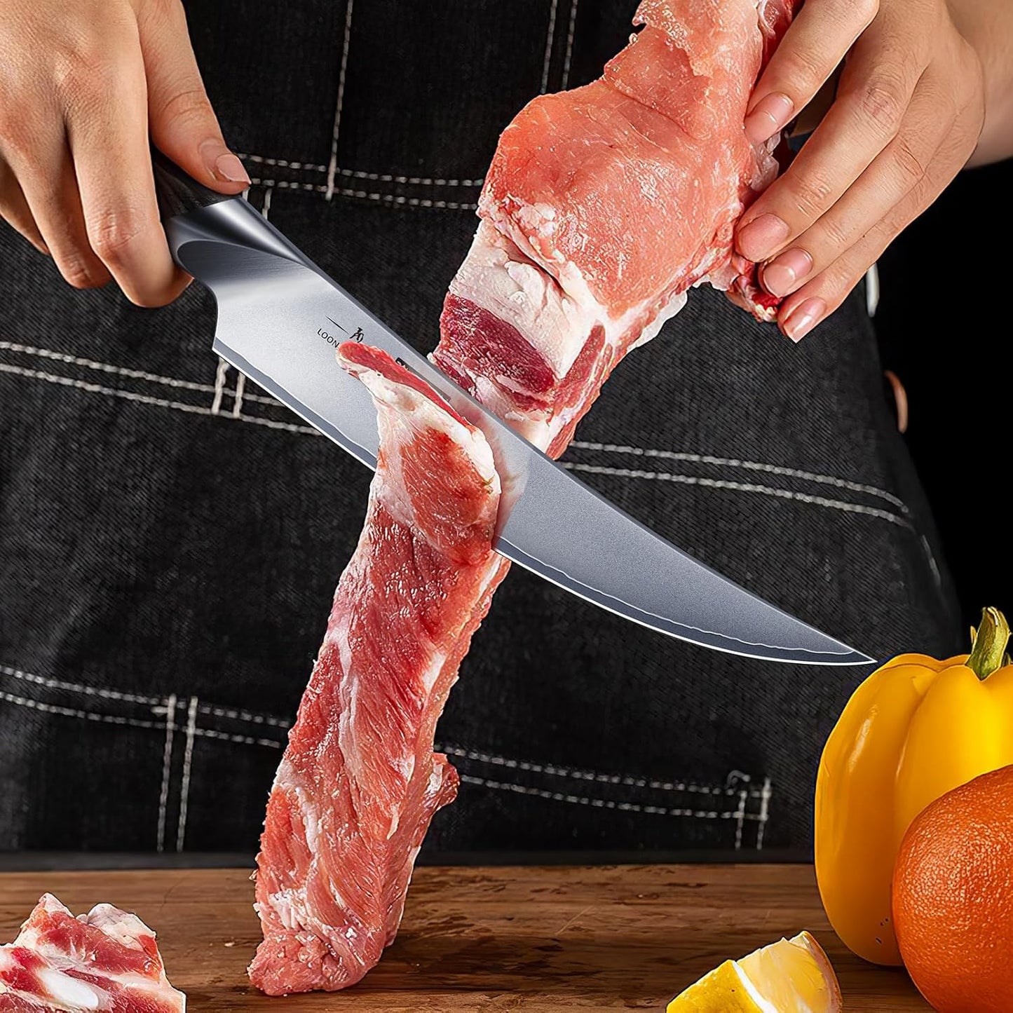 Boning Knife 6 Inch, Ultra Sharp Japanese Fillet Knife for Fish | Professional High Carbon Stainless Steel Sharp Kitchen Filleting Knives for Meat Cutting, Ergonomic Handle, Gift for Chefs