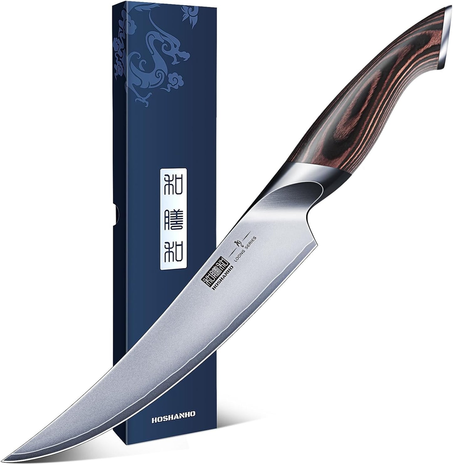 Boning Knife 6 Inch, Ultra Sharp Japanese Fillet Knife for Fish | Professional High Carbon Stainless Steel Sharp Kitchen Filleting Knives for Meat Cutting, Ergonomic Handle, Gift for Chefs