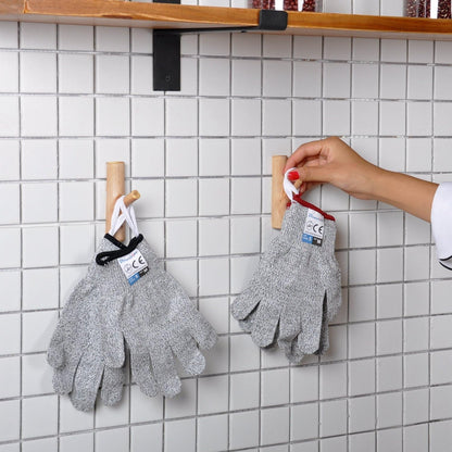 Cut Resistant Gloves Food Grade Level 5 Protection, Safety Kitchen Cuts Gloves for Oyster Shucking, Fish Fillet Processing, Mandolin Slicing, Meat Cutting and Wood Carving. (X-Large)