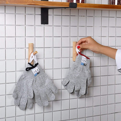Cut Resistant Gloves Food Grade Level 5 Protection, Safety Kitchen Cuts Gloves for Oyster Shucking, Fish Fillet Processing, Mandolin Slicing, Meat Cutting and Wood Carving. (X-Large)