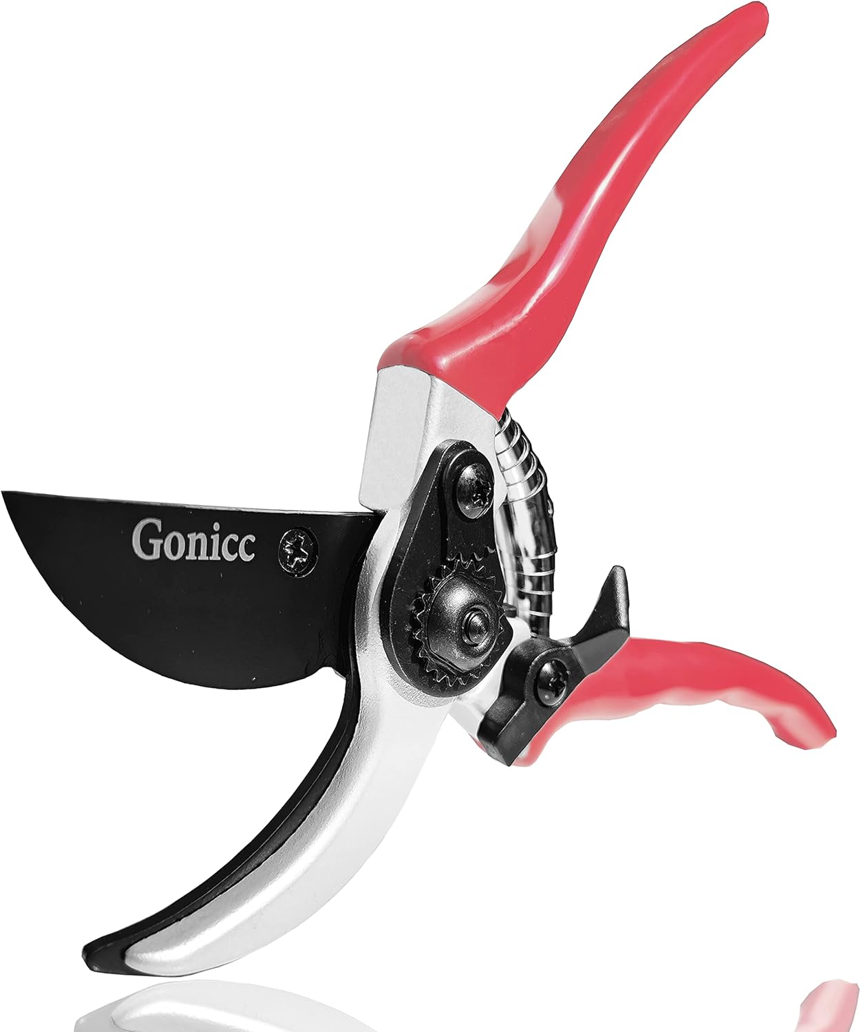 8" Professional Premium Bypass Titanium Pruning Shears(GPPS-1003) | Titanium coated SK5 steel blade, Ergonomic non-slip handle, Sap groove anti-stick design, Cuts up to 3/4" branches