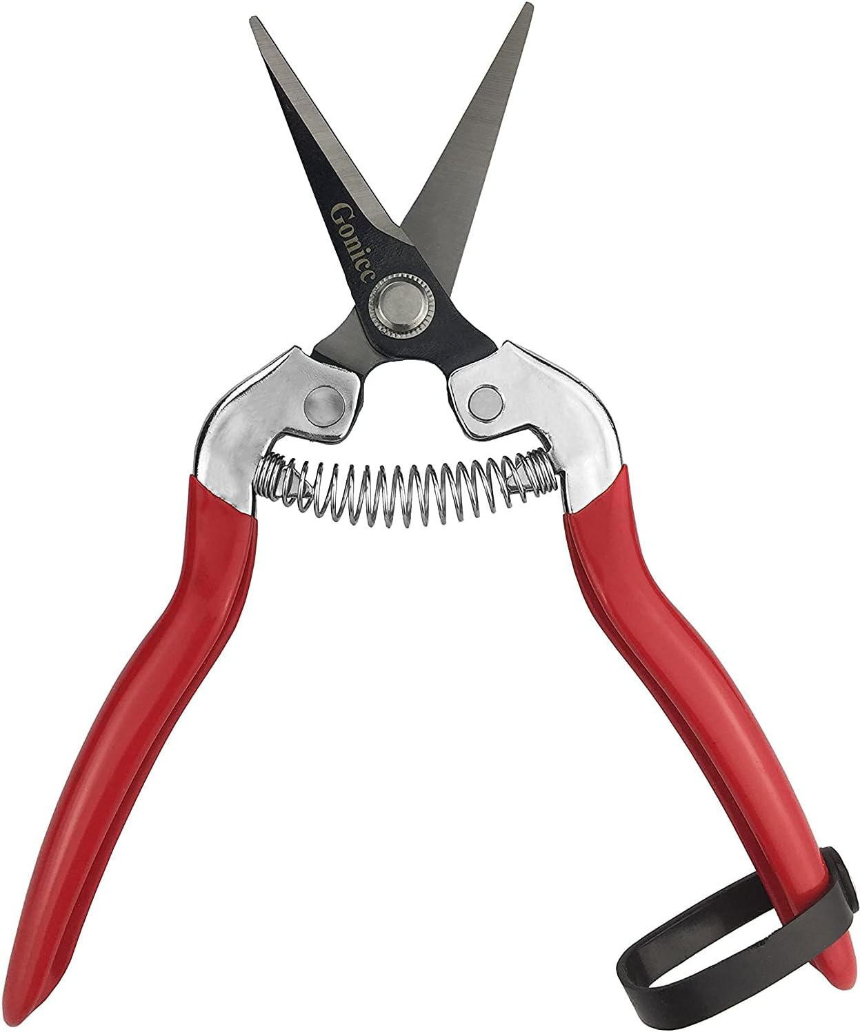 8" Professional Premium Bypass Titanium Pruning Shears(GPPS-1003) | Titanium coated SK5 steel blade, Ergonomic non-slip handle, Sap groove anti-stick design, Cuts up to 3/4" branches