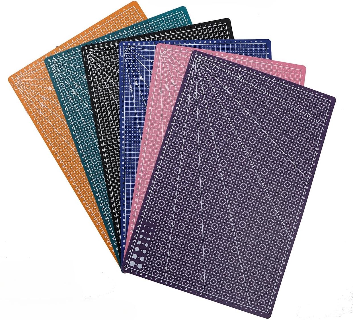 New A3 Double Side Craft Cutting Mat Cutting Board Sewing Pad Artist Carving Tools Handmade Crafts DIY Props (Purple)