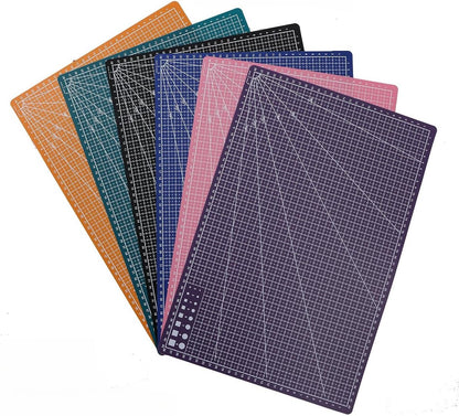 New A3 Double Side Craft Cutting Mat Cutting Board Sewing Pad Artist Carving Tools Handmade Crafts DIY Props (Purple)