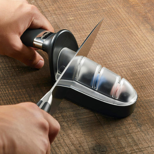47998 AlwaysSharp Kitchen Universal Knife Sharpening for Straight Blade Knives, 9 Inch, Black