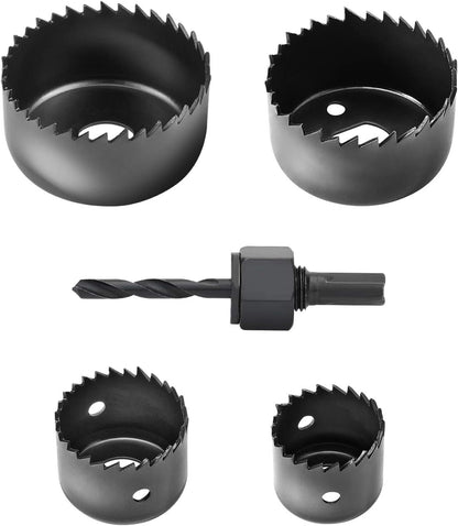 Hole Saw Kit, 21-Piece Hole Saw Set, 3/4" to 5" Hole Saws Drill Bits Hole Cutter Kits with Storage Case for Soft Wood, Plastic, PVC and Drywall