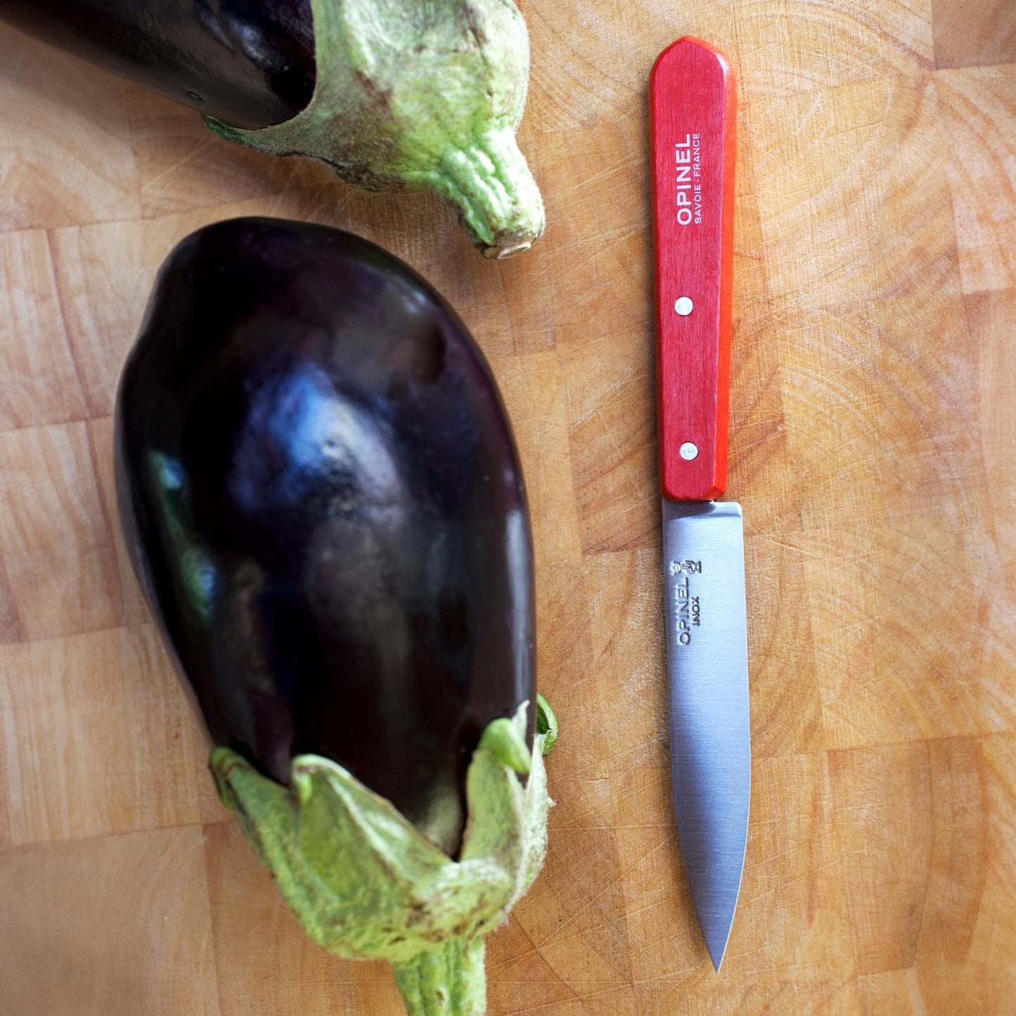 Les Essentials 4 Piece Kitchen Prep Knife Set, Wood Handles (Primo)