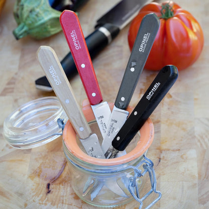 Les Essentials 4 Piece Kitchen Prep Knife Set, Wood Handles (Primo)