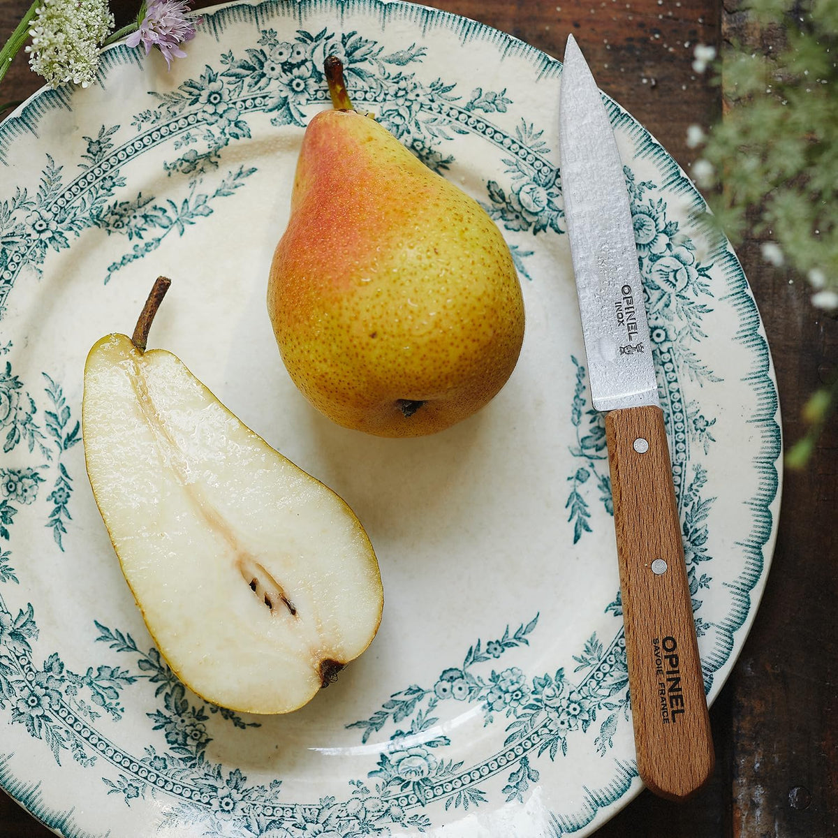 Les Essentials 4 Piece Kitchen Prep Knife Set, Wood Handles (Primo)