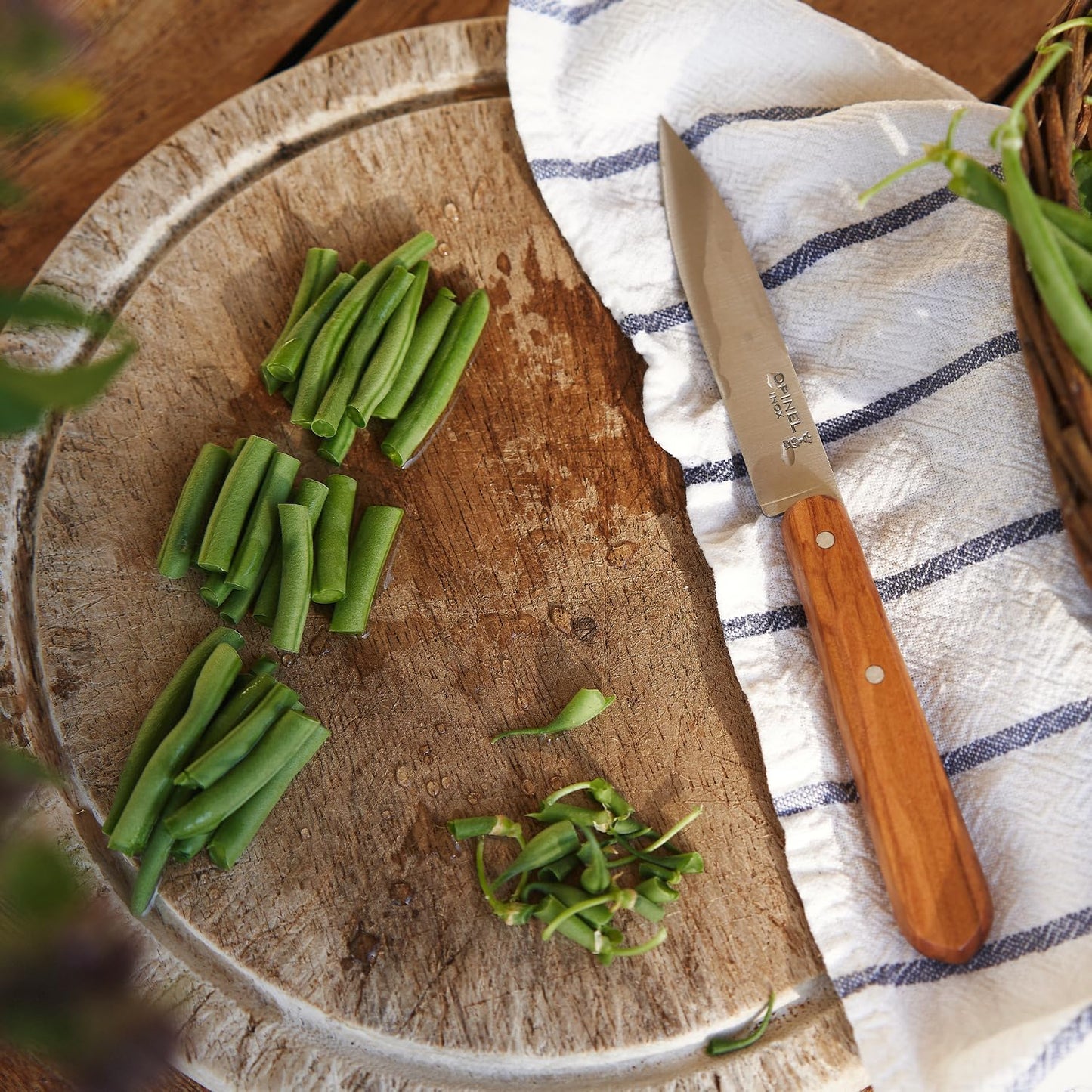 Les Essentials 4 Piece Kitchen Prep Knife Set, Wood Handles (Primo)