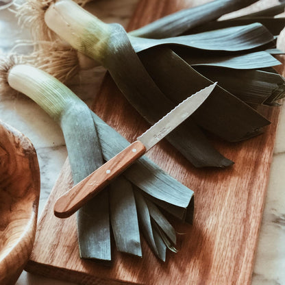 Les Essentials 4 Piece Kitchen Prep Knife Set, Wood Handles (Primo)