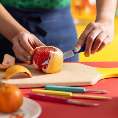 Les Essentials 4 Piece Kitchen Prep Knife Set, Wood Handles (Primo)