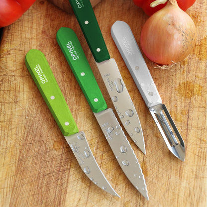 Les Essentials 4 Piece Kitchen Prep Knife Set, Wood Handles (Primo)