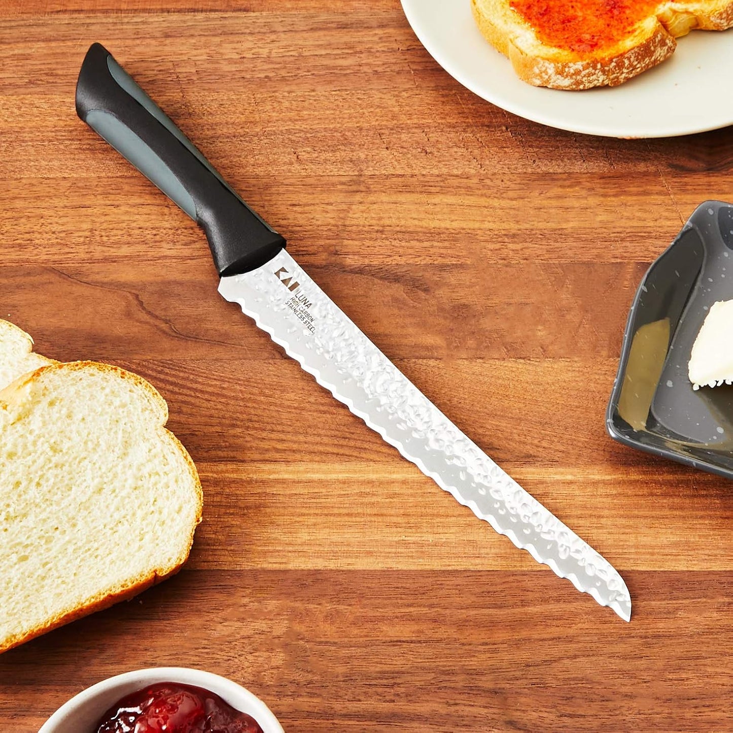 Luna Asian Utility Knife 6.5", Narrow, Straight-Bladed Kitchen Knife Perfect for Precise Cuts, Ideal for Preparing Stir Fry, Hand-Sharpened Japanese Knife