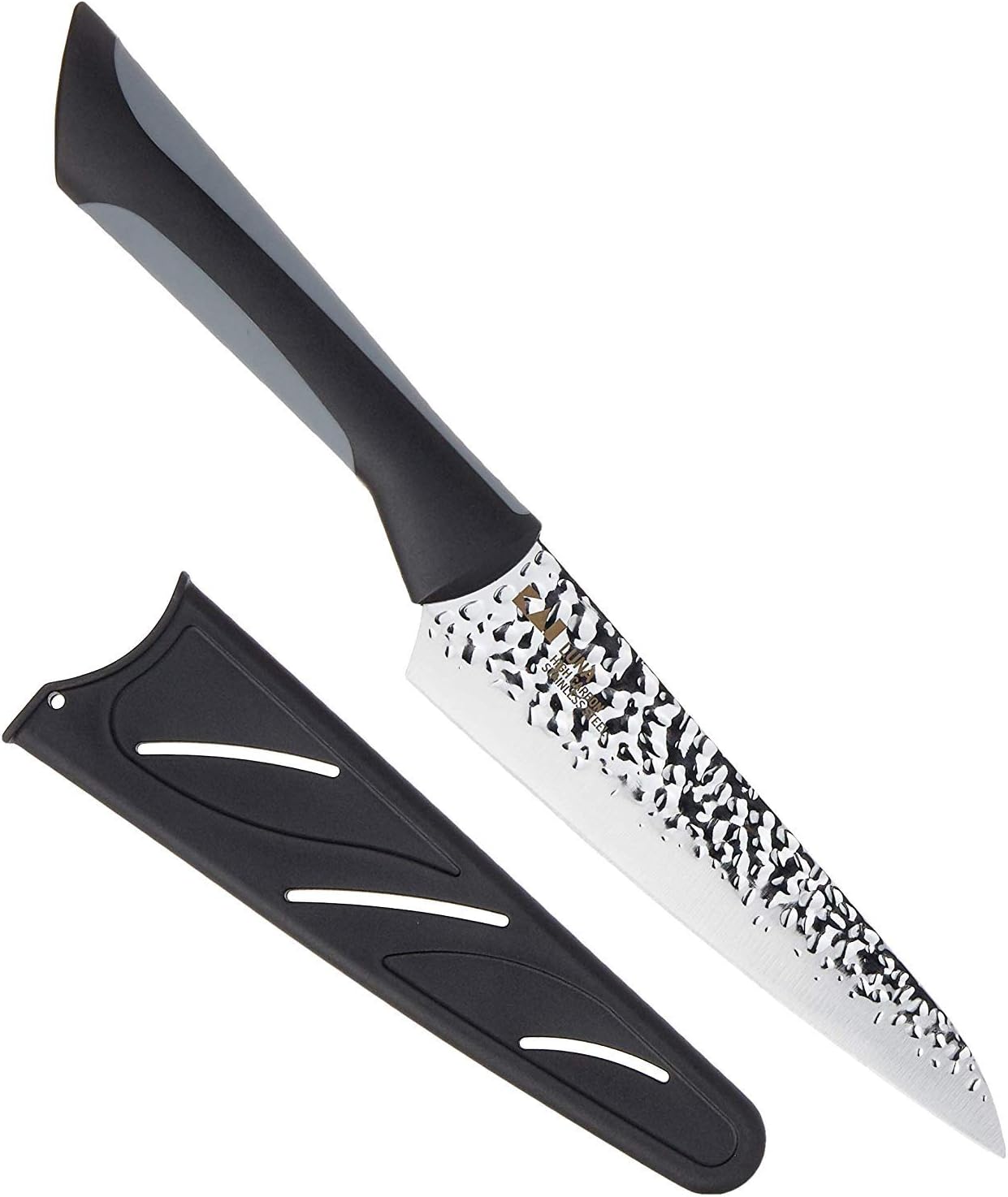 Luna Asian Utility Knife 6.5", Narrow, Straight-Bladed Kitchen Knife Perfect for Precise Cuts, Ideal for Preparing Stir Fry, Hand-Sharpened Japanese Knife