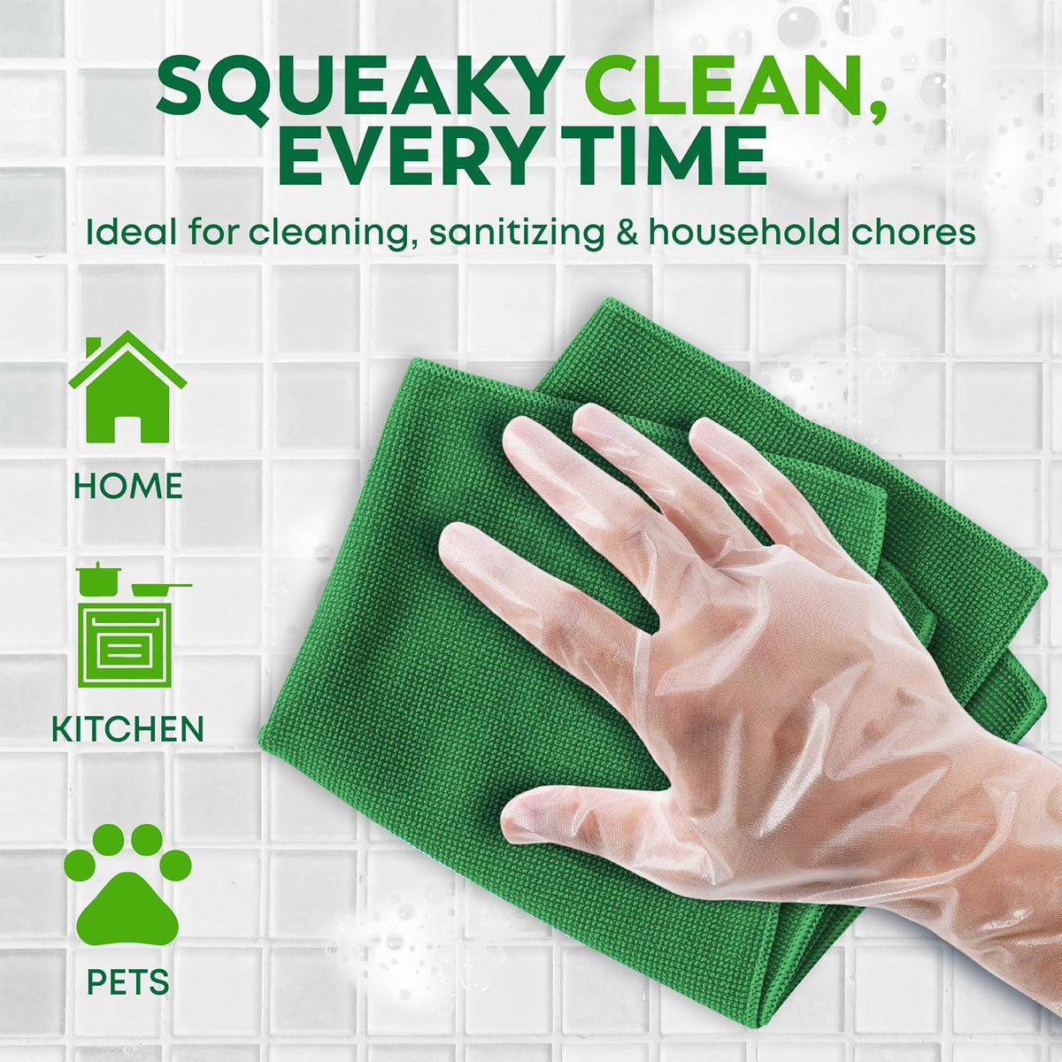 600 Pack Disposable Food Prep Gloves – Clear Polyethylene, Latex- BPA & Powder-Free – Bulk Kitchen Gloves for Cooking, Catering, BBQ, Baking, Restaurant Food Handling