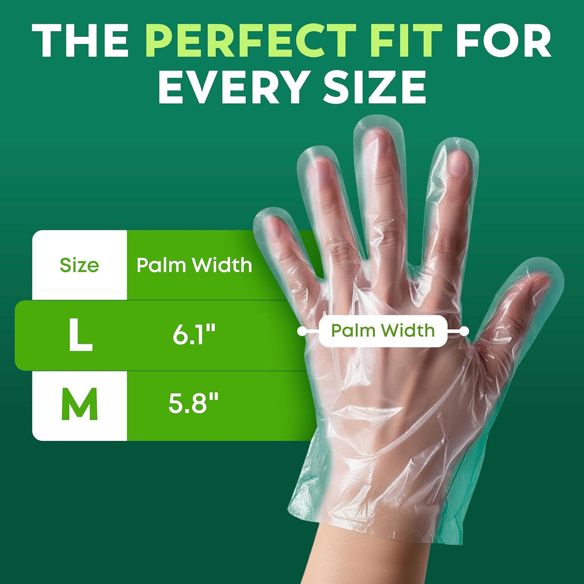 600 Pack Disposable Food Prep Gloves – Clear Polyethylene, Latex- BPA & Powder-Free – Bulk Kitchen Gloves for Cooking, Catering, BBQ, Baking, Restaurant Food Handling