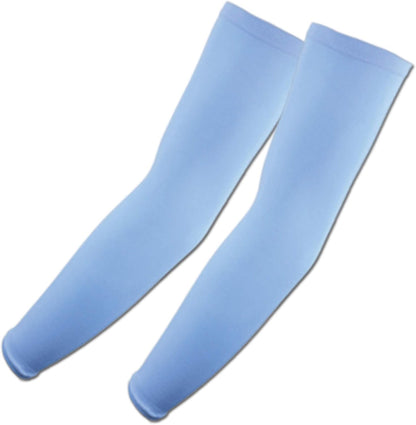 The Elixir Arm Sleeves UV Sun Protective Arm Compression Cover Warmer Cooler 4P - Sky Blue, Gray, Orange, White