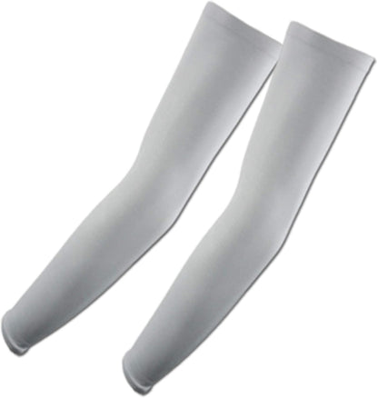 The Elixir Arm Sleeves UV Sun Protective Arm Compression Cover Warmer Cooler 4P - Sky Blue, Gray, Orange, White