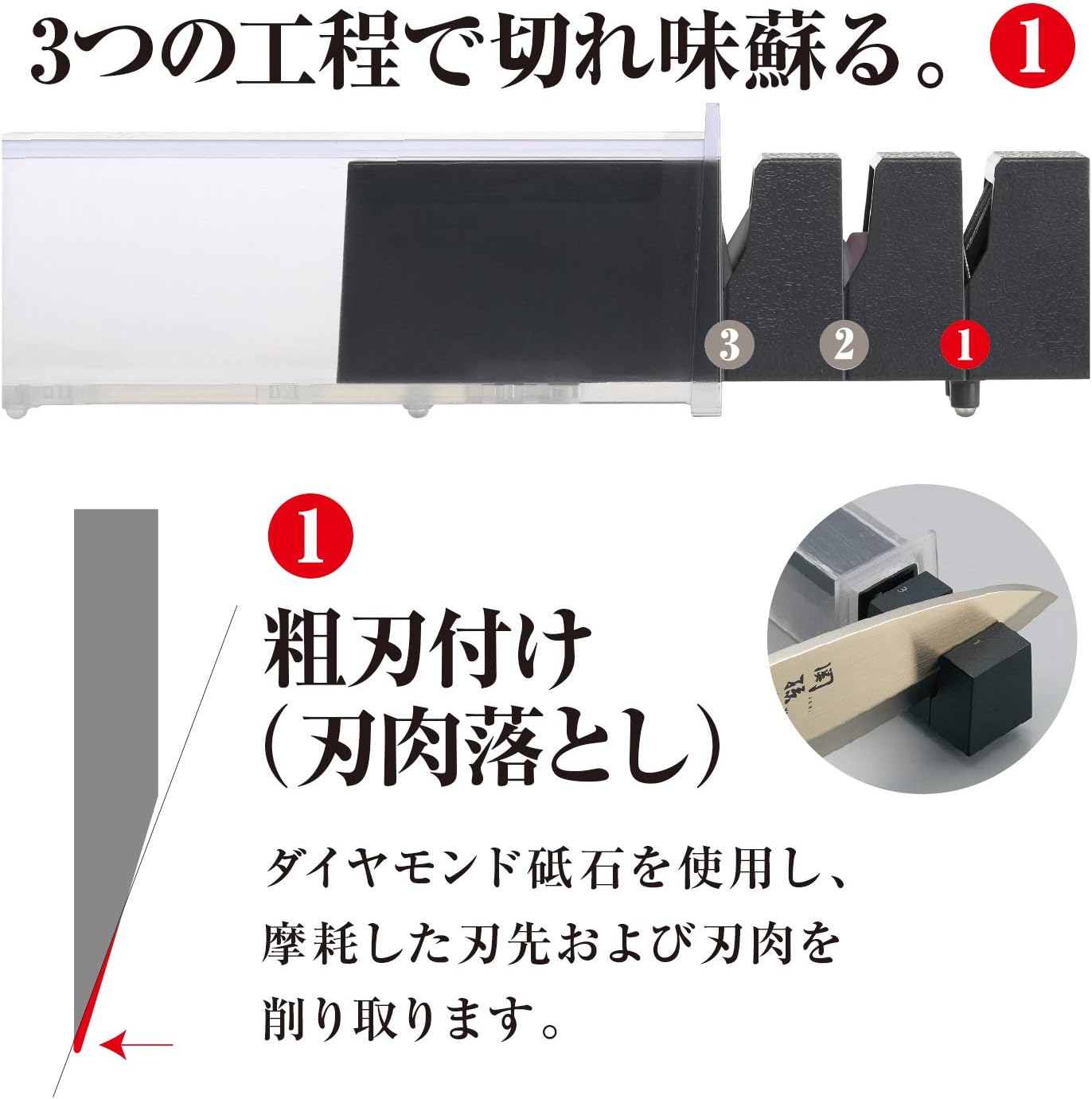 Knife Sharpner Diamond Ceramic Made in Japan
