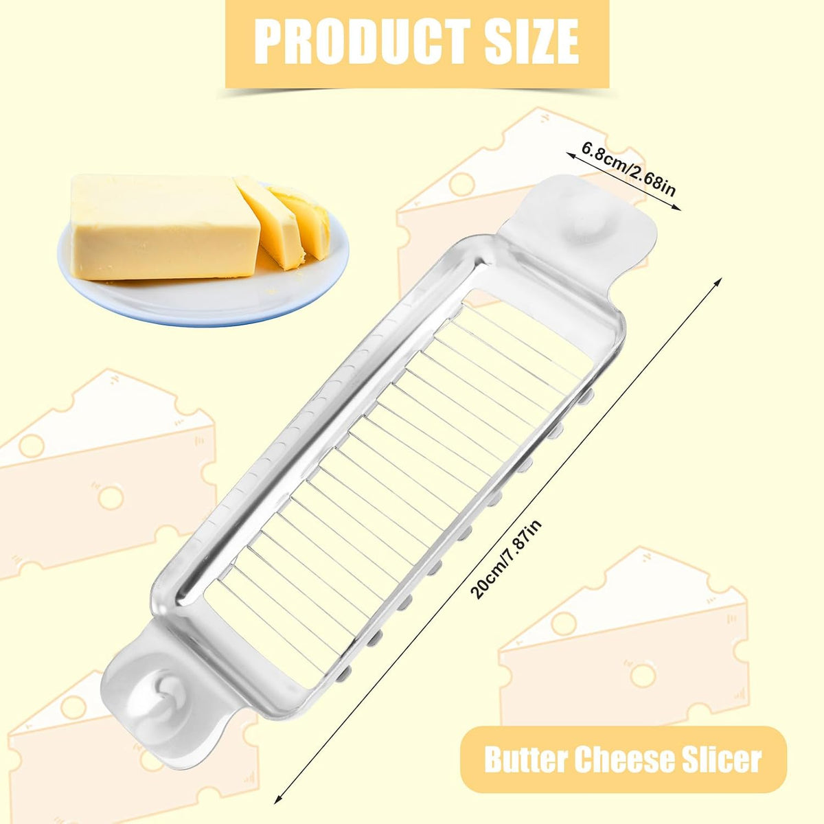 Stainless Steel Cheese Cutter and Butter Slicer