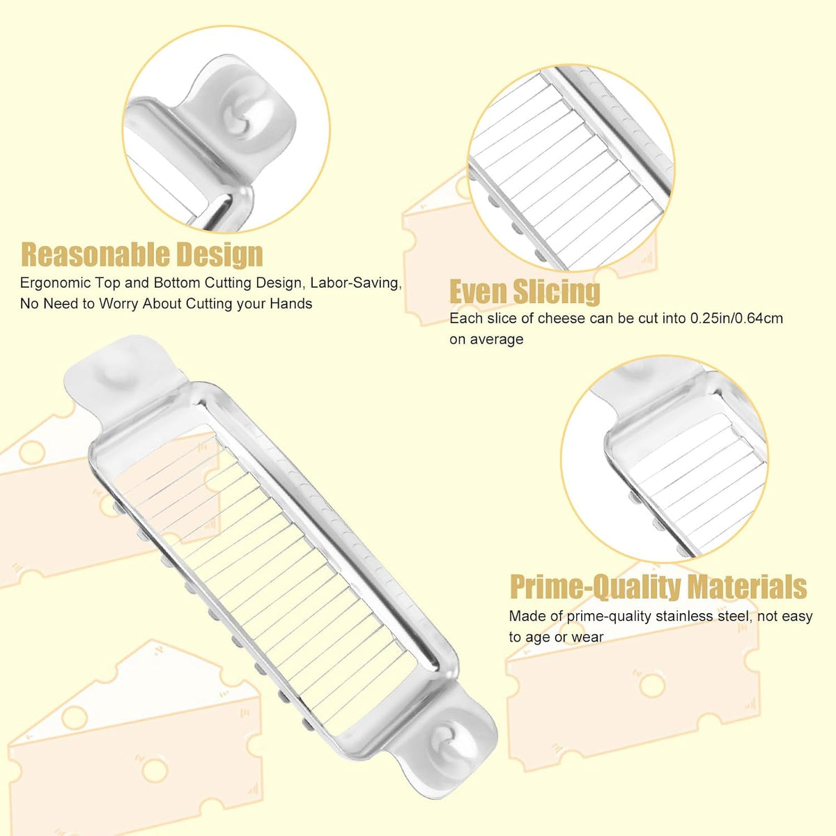 Stainless Steel Cheese Cutter and Butter Slicer