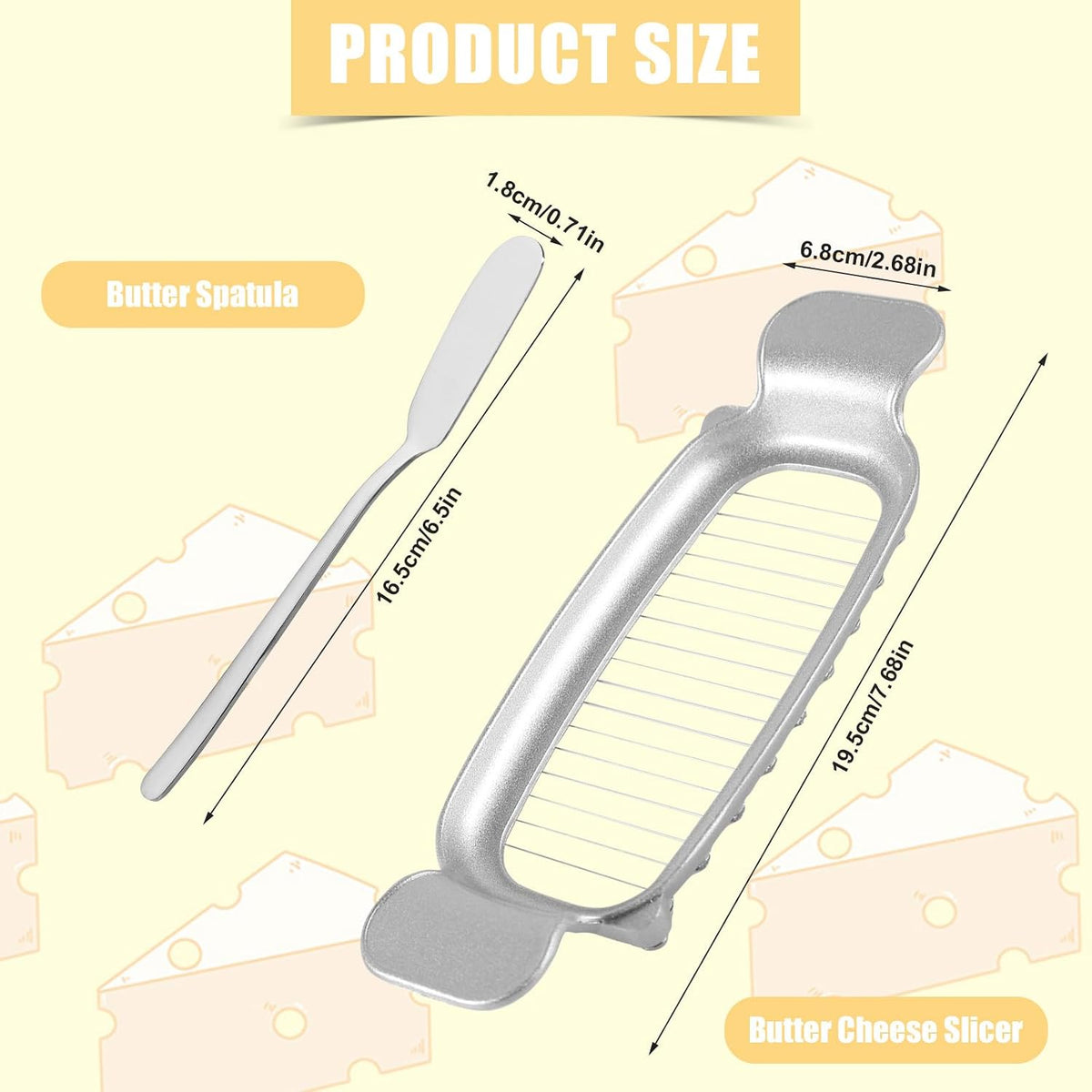 Stainless Steel Cheese Cutter and Butter Slicer