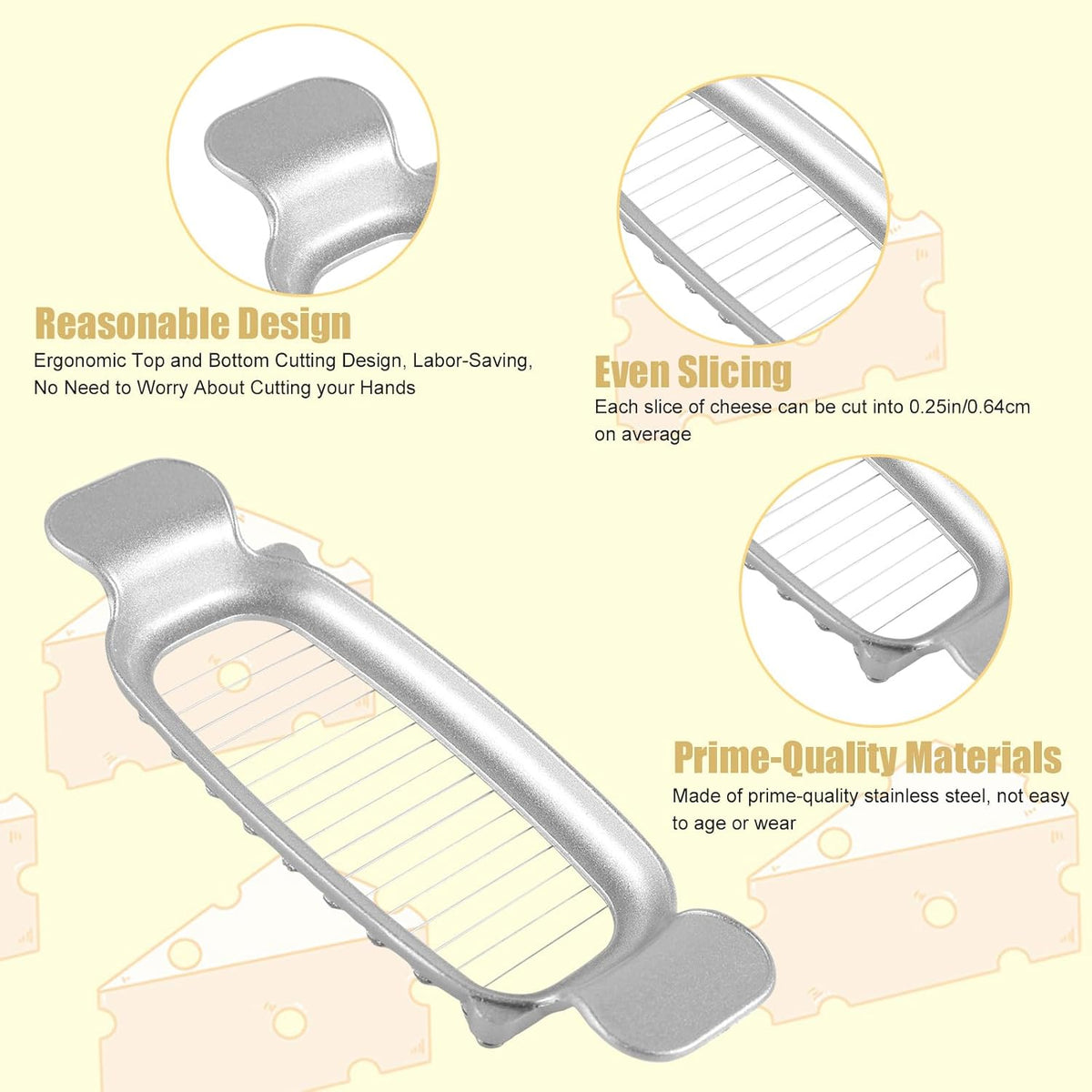Stainless Steel Cheese Cutter and Butter Slicer