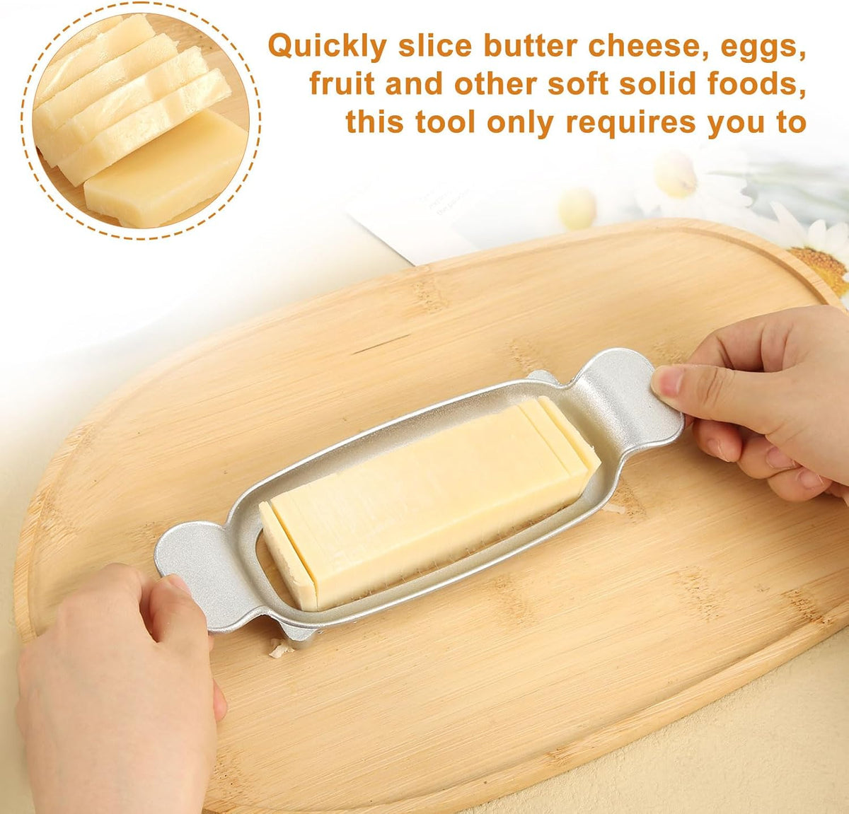 Stainless Steel Cheese Cutter and Butter Slicer