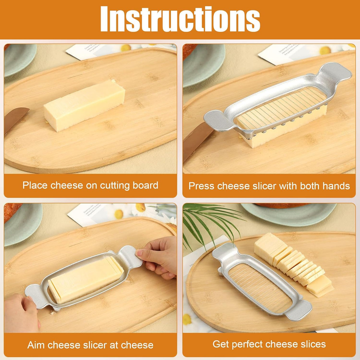 Stainless Steel Cheese Cutter and Butter Slicer