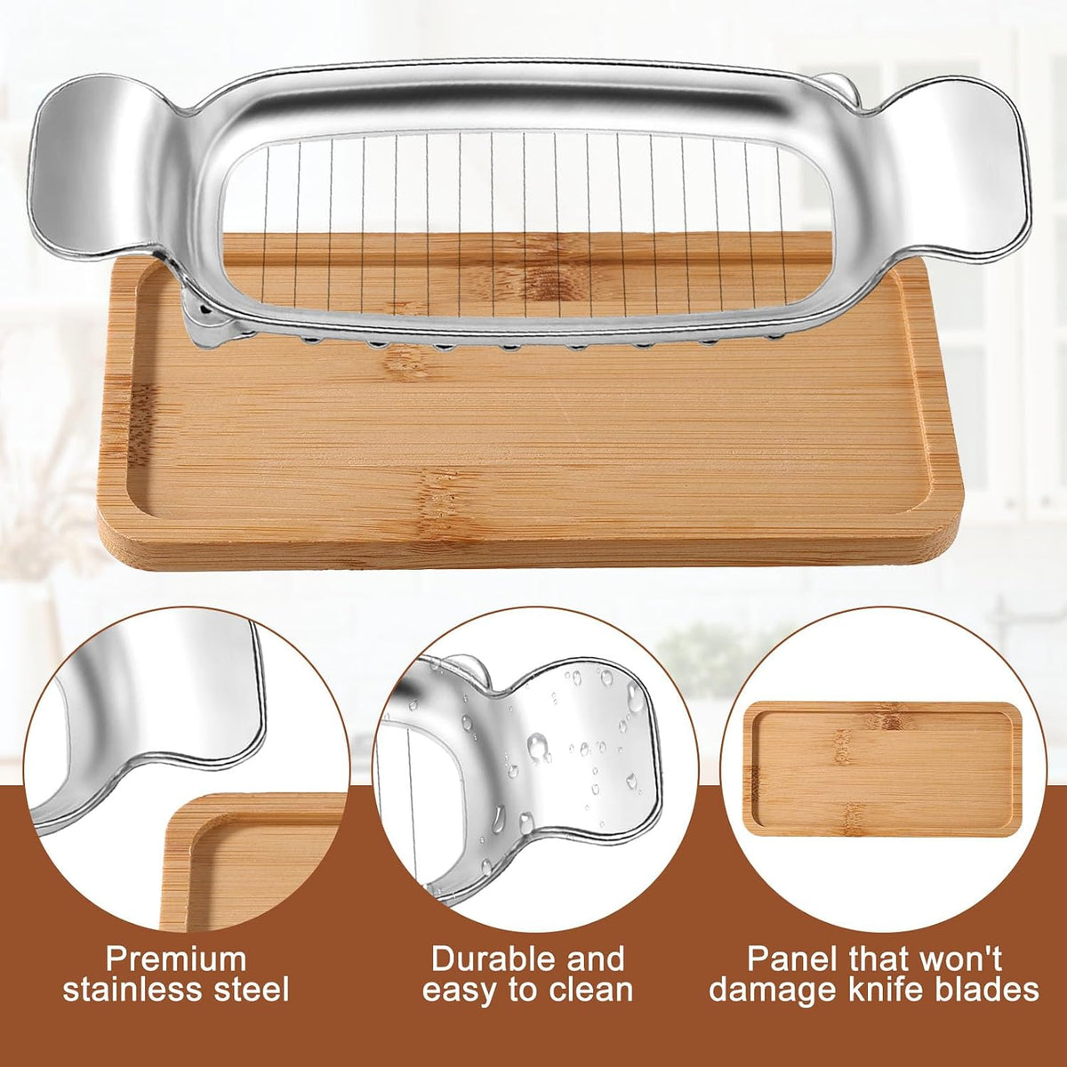 Stainless Steel Cheese Cutter and Butter Slicer