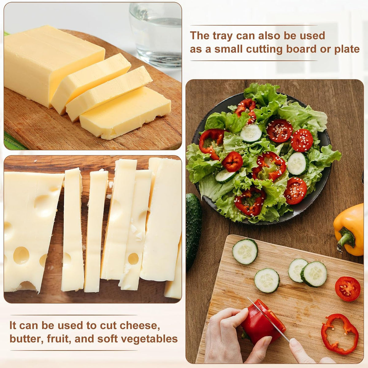 Stainless Steel Cheese Cutter and Butter Slicer