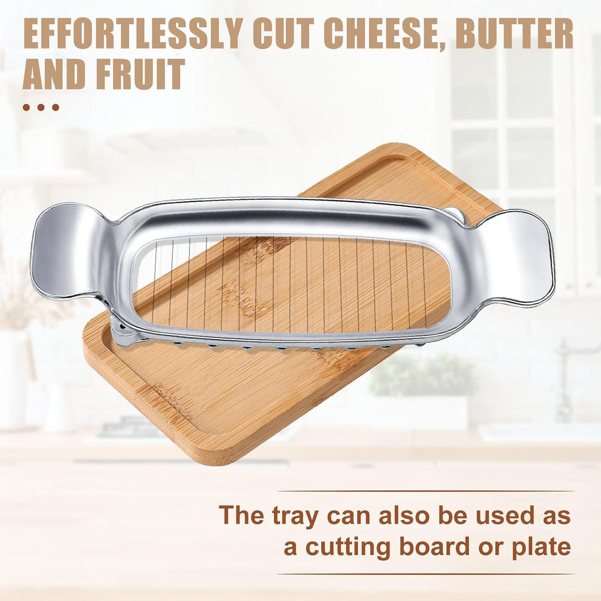 Stainless Steel Cheese Cutter and Butter Slicer