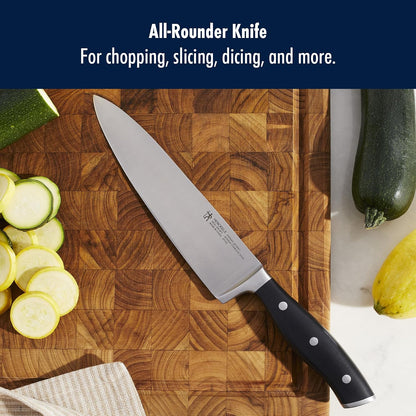 Forged Accent Razor-Sharp 8-inch Chef's Knife, Black, German Engineered Informed by 100+ Years of Mastery