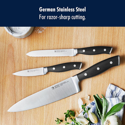 Forged Accent Razor-Sharp 8-inch Chef's Knife, Black, German Engineered Informed by 100+ Years of Mastery