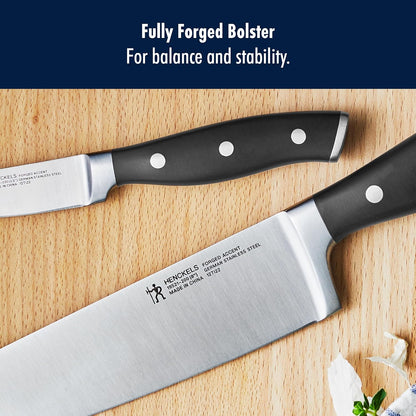 Forged Accent Razor-Sharp 8-inch Chef's Knife, Black, German Engineered Informed by 100+ Years of Mastery