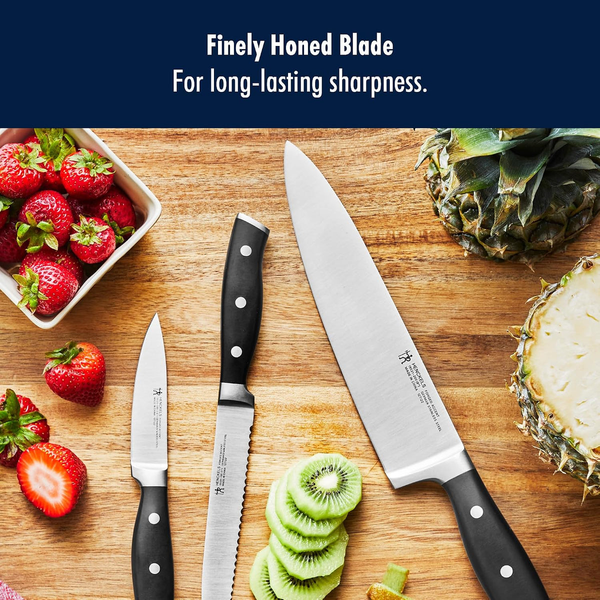 Forged Accent Razor-Sharp 8-inch Chef's Knife, Black, German Engineered Informed by 100+ Years of Mastery