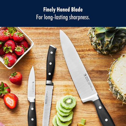 Forged Accent Razor-Sharp 8-inch Chef's Knife, Black, German Engineered Informed by 100+ Years of Mastery