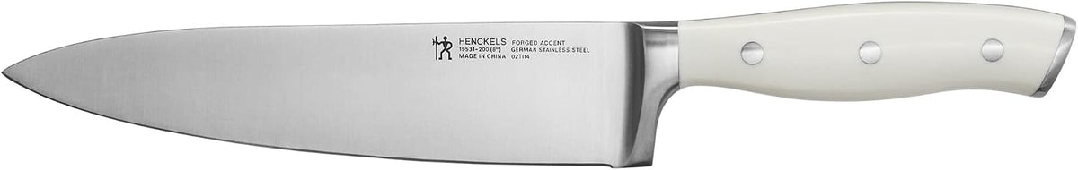 Forged Accent Razor-Sharp 8-inch Chef's Knife, Black, German Engineered Informed by 100+ Years of Mastery