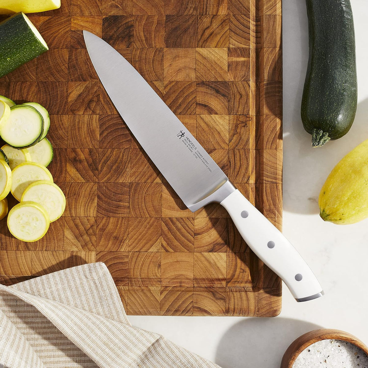 Forged Accent Razor-Sharp 8-inch Chef's Knife, Black, German Engineered Informed by 100+ Years of Mastery